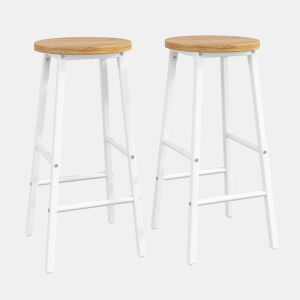 Carrinho de cozinha com 2 bancos - com bancada dobrável, suporte para garrafas, porta-especiarias, prateleiras ajustáveis e toalheiro - branco