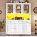 Armario de cocina con 6 puertas y 3 cajones 140 Armario de cocina con 6 puertas y 3 cajones 140 Blanco