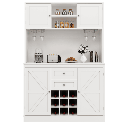 Armário de cozinha de mdf com 4 portas e 2 gavetas,branco