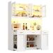 Armario de cocina con 6 puertas y 3 cajones 120 Armario de cocina con 6 puertas y 3 cajones 120 Blanco