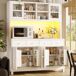 Armario de cocina con 6 puertas y 4 cajones 140 Armario de cocina con 6 puertas y 4 cajones 140 Blanco