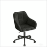 Cadeira de escritório giratória elegante de 55 cm - estilo clássico multifuncional - preta