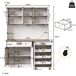 Armario de cocina con 6 puertas y 1 cajón 140 Armario de cocina con 6 puertas y 1 cajón 140 Blanco