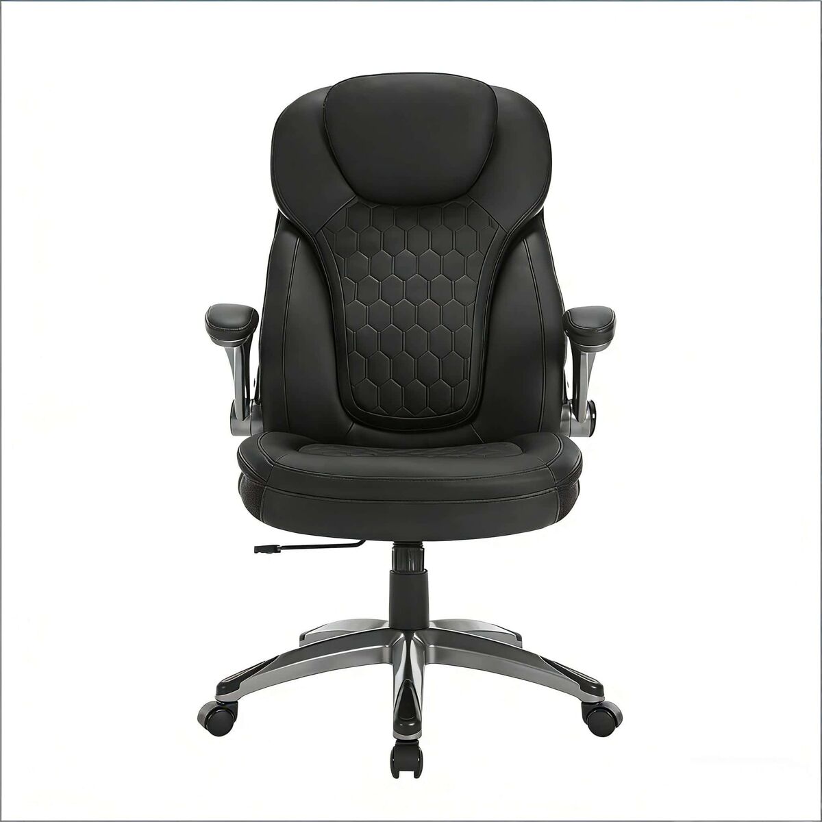 Silla de oficina ejecutiva de respaldo alto — ejecutiva giratoria de oficina, silla de jefe - negro