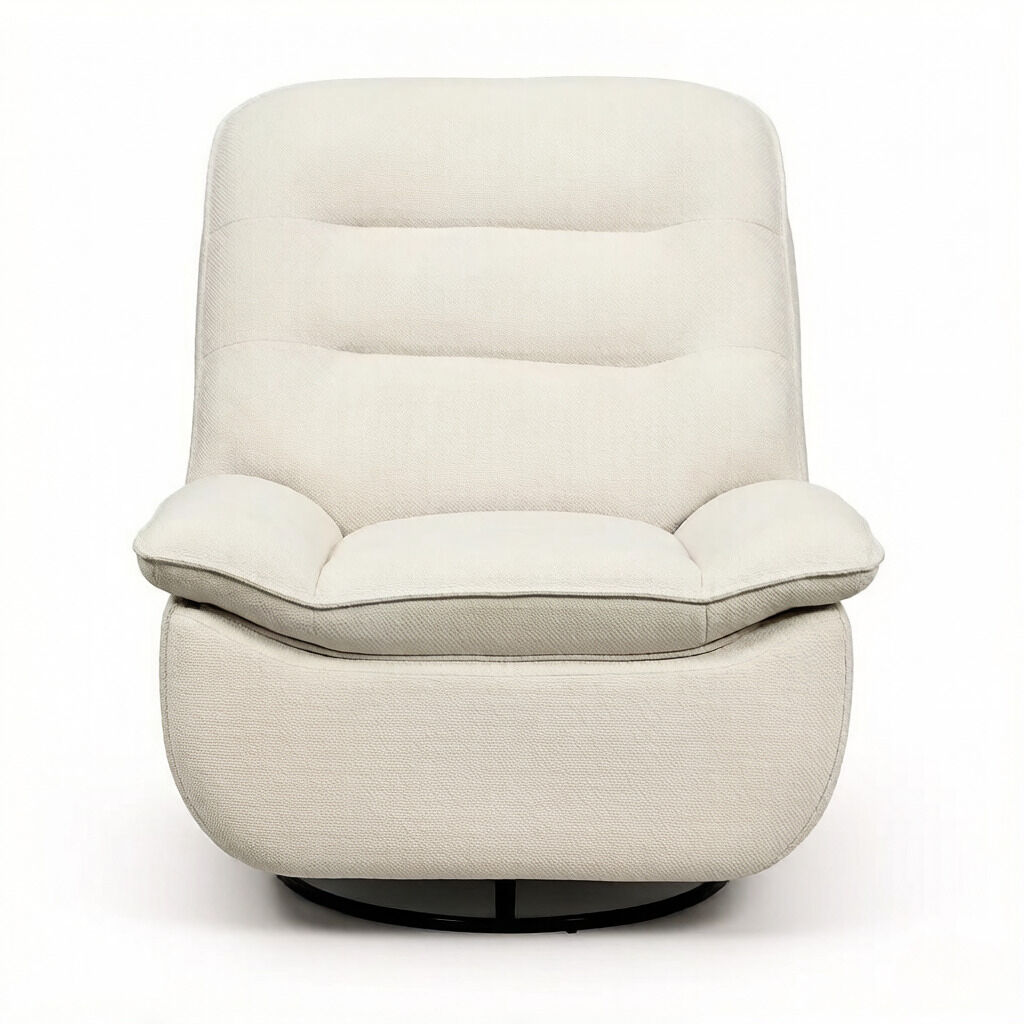 Sillón relax 95x49 cm - tapizado suave, mecedora moderna, asiento cómodo para salón - beige
