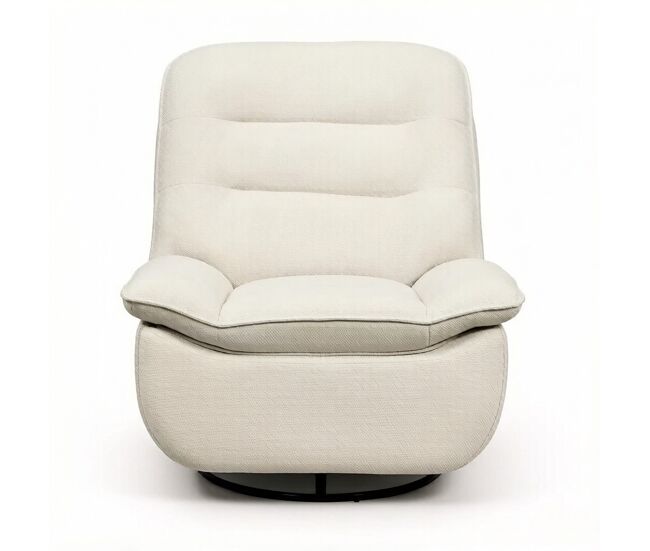 Sillón relax 95x49 cm - tapizado suave, mecedora moderna, asiento cómodo para salón - beige