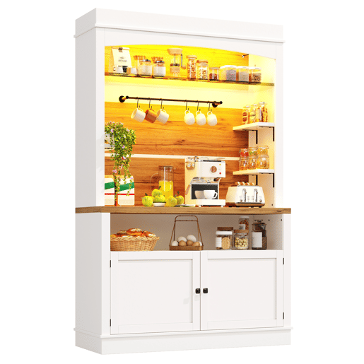 Armário de cozinha de mdf com 2 portas e luz led,branco Armário de cozinha de mdf com 2 portas e luz led,branco