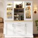Armario de cocina con 4 puertas y 3 cajones 140 Armario de cocina con 4 puertas y 3 cajones 140 Blanco