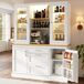 Armario de cocina con 4 puertas y 3 cajones 140 Armario de cocina con 4 puertas y 3 cajones 140 Blanco