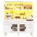 Armario de cocina con 5 puertas y 3 cajones 145 Armario de cocina con 5 puertas y 3 cajones 145 Blanco