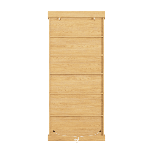 Vitrine alta de 180 cm u2013 com iluminação LED, portas de vidro, espaço de arrumação interior e sistema anti-capotamento u2013 Castanho natural Vitrine alta de 180 cm u2013 com iluminação LED, portas de vidro, espaço de arrumação interior e sistema anti-capotamento u2013 Castanho natural