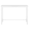 Mesa de jantar de 140 cm - Multifuncional, transformável em mesa auxiliar e balcão - Branca