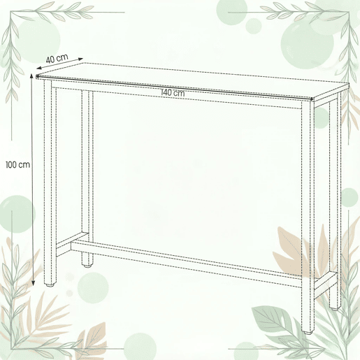 Mesa de jantar de 140 cm - Multifuncional, transformável em mesa auxiliar e balcão - Branca Mesa de jantar de 140 cm - Multifuncional, transformável em mesa auxiliar e balcão - Branca