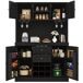 Armario de cocina con 4 puertas y 2 cajones 120 Armario de cocina con 4 puertas y 2 cajones 120 Blanco