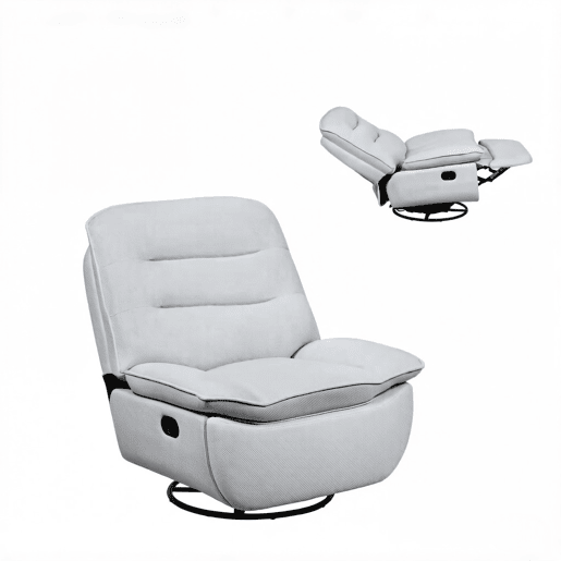 Poltrona reclinável 80x80 cm - sofá moderno para a sala, assento relaxante e cadeira de baloiço confortável - azul claro Poltrona reclinável 80x80 cm - sofá moderno para a sala, assento relaxante e cadeira de baloiço confortável - azul claro