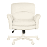 Cadeira de escritório giratória 107 x 68 x 92,5 cm - Design moderno, assento almofadado, multifuncional para o quarto e a sala - Bege