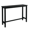 Mesa alta de 140 cm - Multifuncional, estilo moderno, para sala de jantar e bar - Preta