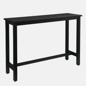Mesa alta de 140 cm - Multifuncional, estilo moderno, para sala de jantar e bar - Preta
