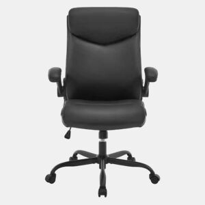 Cadeira giratória de escritório - Design ergonómico executivo com encosto confortável - Preto