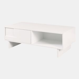 Mesa de centro Katanshumn gaveta + compartimentos 110x55x39 cm Branca en.casa
