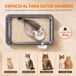 Arenero para Gato Acero Inoxidable, PP PawHut Arenero para Gato Acero Inoxidable, PP PawHut Gris