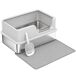 Arenero para Gato Acero Inoxidable, PP PawHut Arenero para Gato Acero Inoxidable, PP PawHut Gris