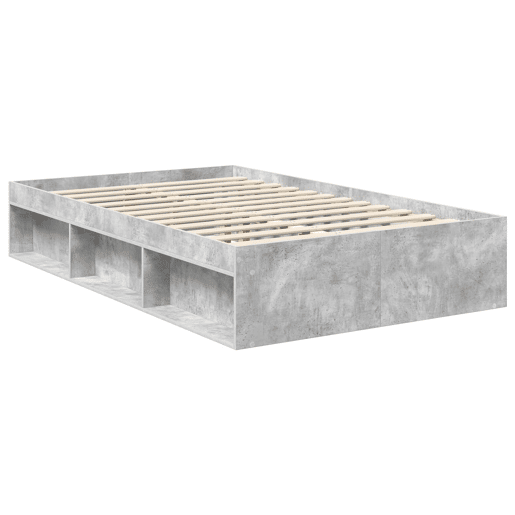 Estrutura de Cama de casal moderno com cabeceira Concreto 120 x 200 cm Estrutura de Cama de casal moderno com cabeceira Concreto 120 x 200 cm