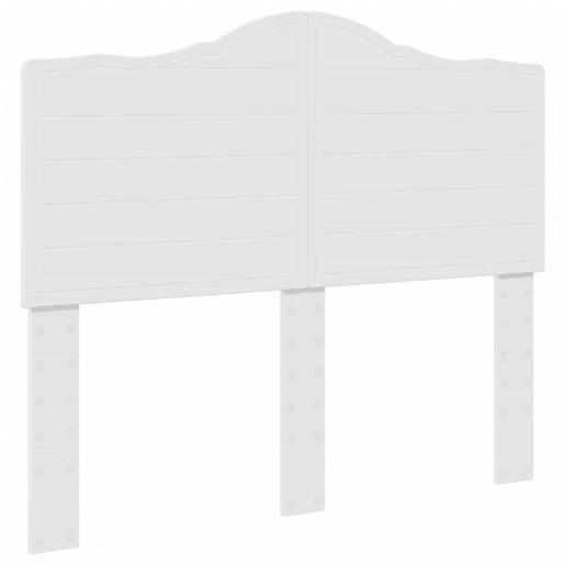 Estrutura da Cama de casal simple com cabeceira Branco 120 x 200 cm