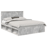Estrutura da Cama de casal simple com cabeceira Cinza Concreto 150 x 200 cm