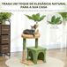 Árbol para Gato Terciopelo de Teddy, Aglomerado de Madera PawHut Árbol para Gato Terciopelo de Teddy, Aglomerado de Madera PawHut Verde