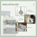 Árbol para Gato Aglomerado de Madera, Felpa, Sisal PawHut Árbol para Gato Aglomerado de Madera, Felpa, Sisal PawHut Gris