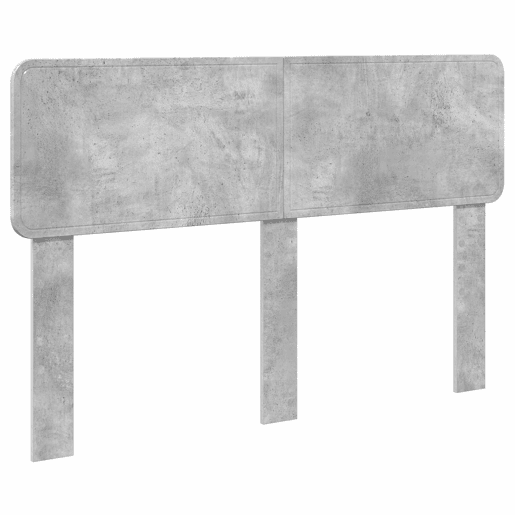 Estrutura da Cama de casal simple com cabeceira Cinza Concreto 150 x 200 cm Estrutura da Cama de casal simple com cabeceira Cinza Concreto 150 x 200 cm