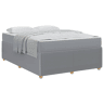 Estrutura De Cama De Casal Simple - Cinzento-claro 160 x 200 cm tecido