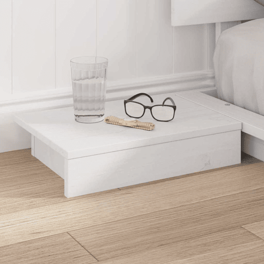 Estrutura da Cama de casal simple Branco 120 x 190 cm madeira