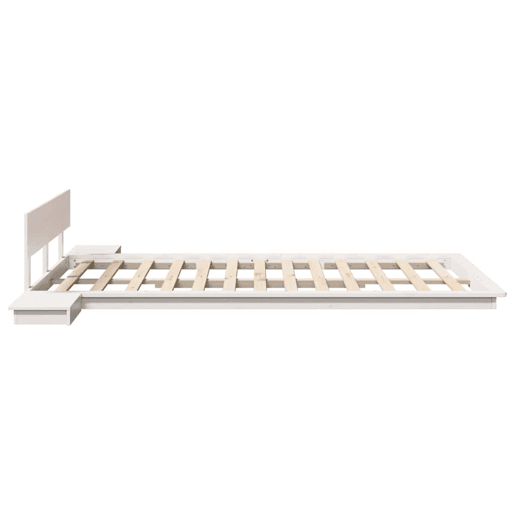 Estrutura da Cama de casal simple Branco 120 x 190 cm madeira