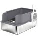 Arenero para Gato Acero Inoxidable, PP PawHut Arenero para Gato Acero Inoxidable, PP PawHut Gris