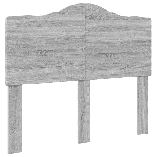 Estrutura da Cama de casal simple com cabeceira Cinza Sonoma 120 x 190 cm Estrutura da Cama de casal simple com cabeceira Cinza Sonoma 120 x 190 cm