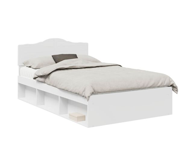 Estructura de cama doble matrimonial - 120 x 200 cm madera de pino macizo