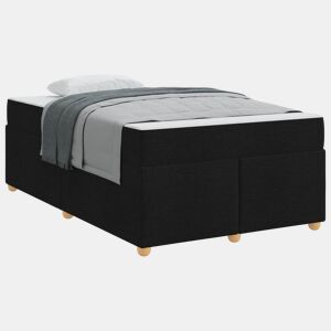 Estrutura da Cama de casal moderno com colchão Preto 120 x 190 cm tecido
