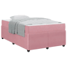 Estrutura da Cama de casal moderno com colchão Rosa 120 x 200 cm tecido
