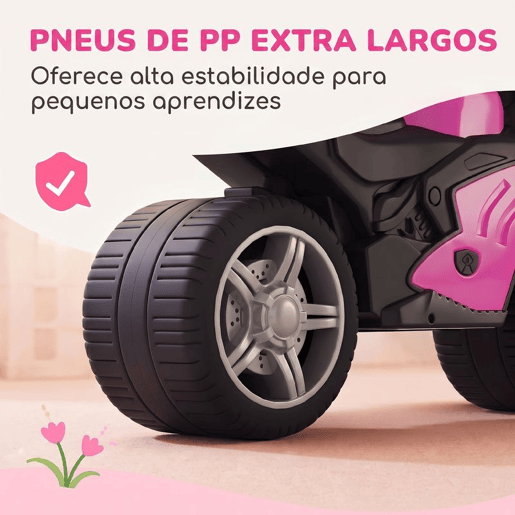 AIYAPLAY Bicicleta de Equilíbrio sem Pedais, Motocicleta Correpasinhos com Música e Rodas Extra Largas, para Crianças dos 18 aos 36 Meses, Rosa AIYAPLAY Bicicleta de Equilíbrio sem Pedais, Motocicleta Correpasinhos com Música e Rodas Extra Largas, para Crianças dos 18 aos 36 Meses, Rosa