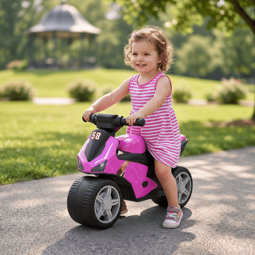AIYAPLAY Bicicleta de Equilíbrio sem Pedais, Motocicleta Correpasinhos com Música e Rodas Extra Largas, para Crianças dos 18 aos 36 Meses, Rosa AIYAPLAY Bicicleta de Equilíbrio sem Pedais, Motocicleta Correpasinhos com Música e Rodas Extra Largas, para Crianças dos 18 aos 36 Meses, Rosa