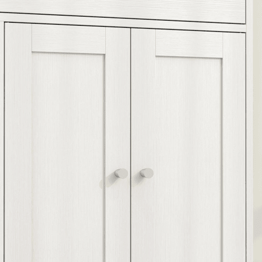HOMCOM Armário de Casa de Banho Estreito com Gaveta, 2 Portas e 3 Prateleiras Abertas, Compacto, 80x30x80,2 cm, Branco Texturado HOMCOM Armário de Casa de Banho Estreito com Gaveta, 2 Portas e 3 Prateleiras Abertas, Compacto, 80x30x80,2 cm, Branco Texturado