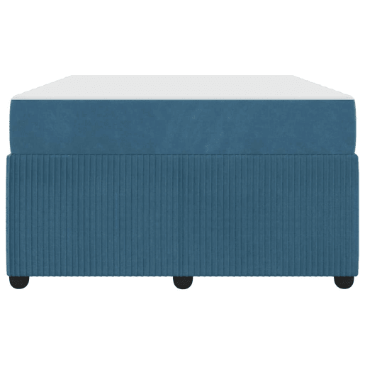 Estrutura da Cama de casal moderno com colchão - Azul 120 x 200 cm tecido Estrutura da Cama de casal moderno com colchão - Azul 120 x 200 cm tecido