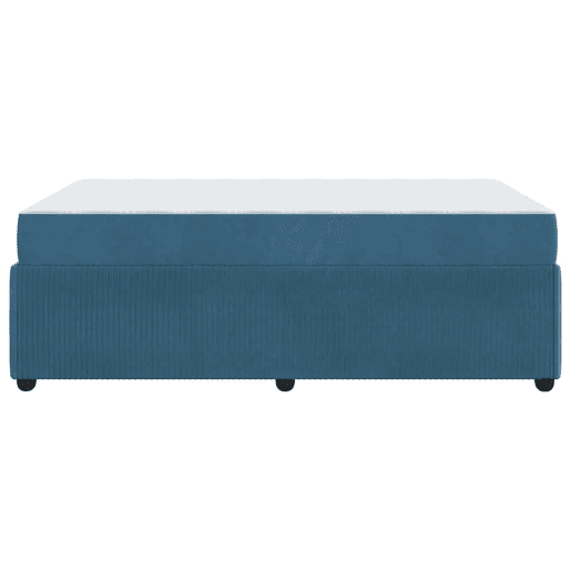Estrutura da Cama de casal moderno com colchão - Azul 120 x 200 cm tecido Estrutura da Cama de casal moderno com colchão - Azul 120 x 200 cm tecido