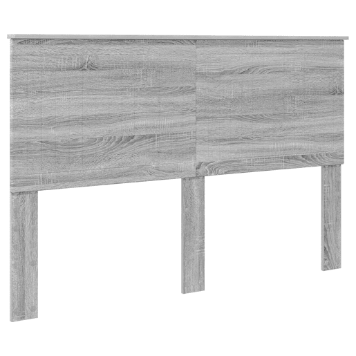 Estrutura da Cama de casal simple com cabeceira Cinza Sonoma 150 x 200 cm Estrutura da Cama de casal simple com cabeceira Cinza Sonoma 150 x 200 cm