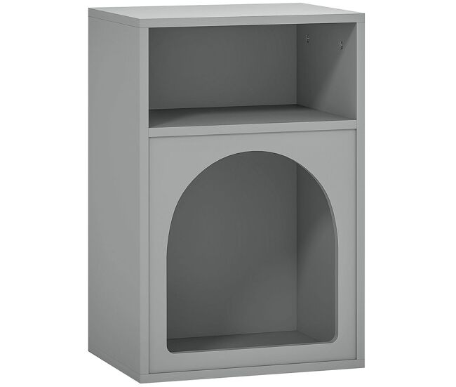 Homcom mesita de noche moderna mesilla de noche estrecha con 2 compartimentos abiertos diseño en forma de arco mesa auxiliar para salón dormitorio