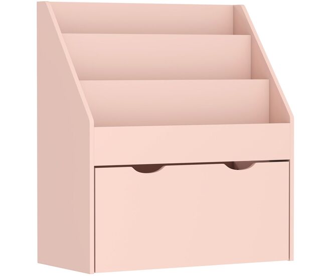 Aiyaplay estantería de juguetes con 3 compartimentos, librería infantil, caja de juguetes móvil, cajón con ruedas, multifuncioanl, para dormitorio,