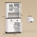 Alacena de Cocina MDF, Vidrio Templado HOMCOM, hogar - cocina Alacena de Cocina MDF, Vidrio Templado HOMCOM, hogar - cocina Marrón
