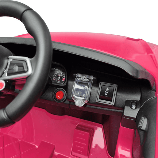 AIYAPLAY Carro Elétrico para Crianças Audi R8 Spyder 12 V com Comando 2,4 GHz, 2 Motores, Arranque Suave, Suspensão Traseira, Música, Buzina, USB e Faróis LED, Rosa